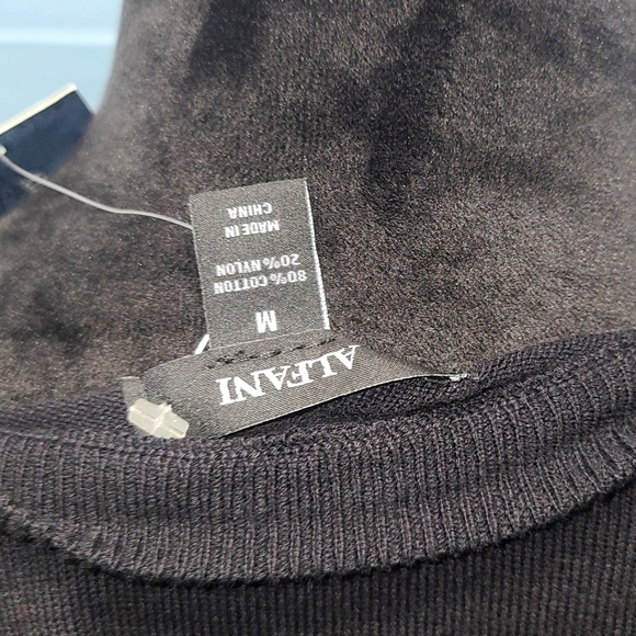 Alfani Deep Black size medium Sweater - Picture 2 of 4